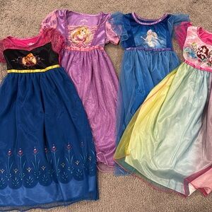 Lot of 4 Disney 3T nightgowns